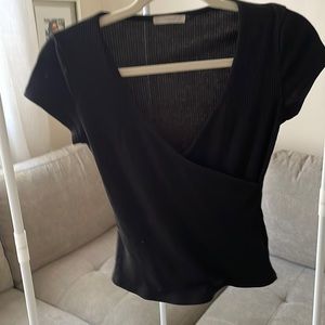 Black ripped T-shirt